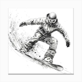 Snowboarder Canvas Print