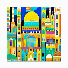 Islamic City Canvas Print