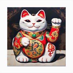Lucky Cat Canvas Print