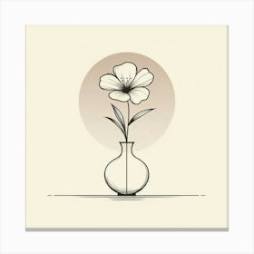 Flower In A Vase 1 Canvas Print