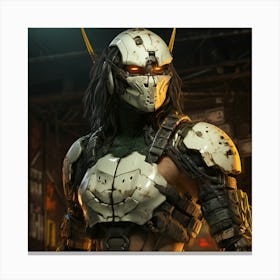 Myeera Casey Jones With White Mask Tmnt As A Model Ultra Detail 79542aeb 18d6 45bb 9020 Ca73ba7de5eb Canvas Print