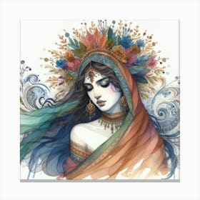 Indian Woman Canvas Print