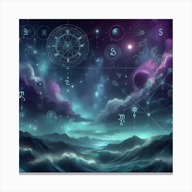 Astrology Background 2 Canvas Print