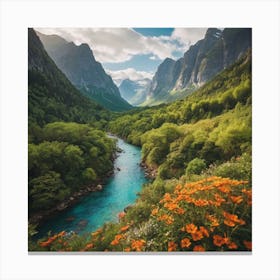 Norwegian Fjords Canvas Print