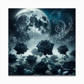 Black Roses Canvas Print