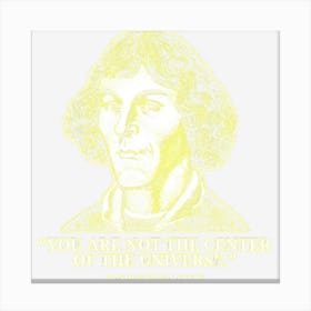 Nicolaus Copernicus Funny Mathematician Canvas Print