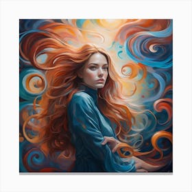 Girl With Red Hair Canvas Print