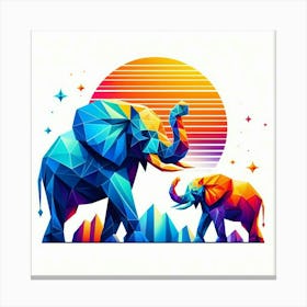 The Kindred Spirits Elephants Canvas Print