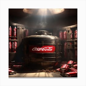 Coca Cola Cans Canvas Print