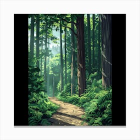 Path In The Forest Canvas Print