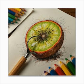 Kiwi Fruit 13 Canvas Print