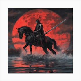 Knight On Horseback 1 Canvas Print