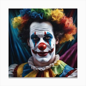 Ruffled Costume Clown Canvas Print