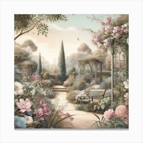 in to the Garden Canvas Print