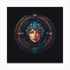 Futuristic Woman Canvas Print