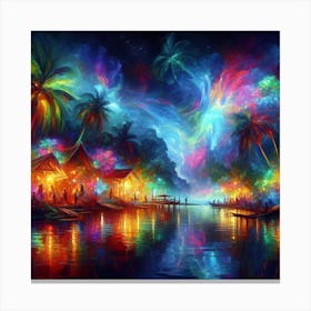 Night On The Water Canvas Print