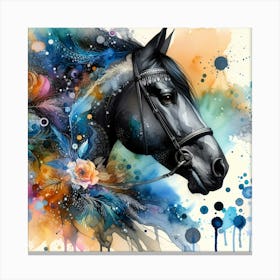 Creative Horse Beauty Illustration Nr 259 Canvas Print