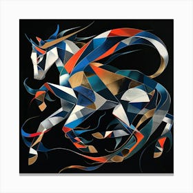 Abstract Horse Canvas Print