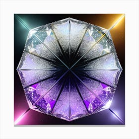 Glass Diamonds Spectrum Canvas Print
