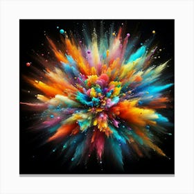 Colorful Powder Explosion 8 Canvas Print