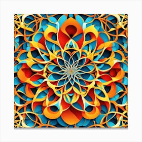 Abstract Mandala 25 Canvas Print