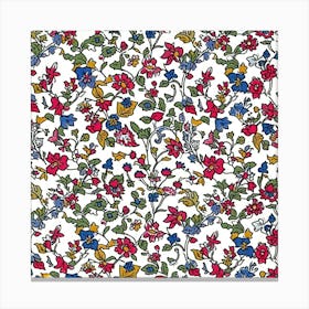 Petalgrove London Fabrics Floral Pattern 1 Canvas Print
