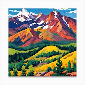 NEON HAHN'S PEAK Canvas Print