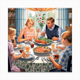 Thanksgiving Dinner Canvas Print