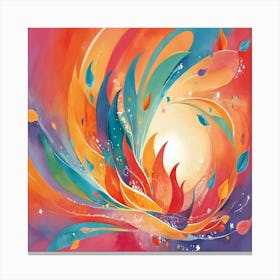 Flames Of Life Canvas Print