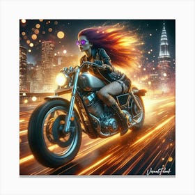 Urban Speed Inferno Canvas Print