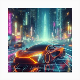 Futuristic Car 129 Canvas Print