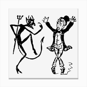Dancing With The Devil Canvas Print