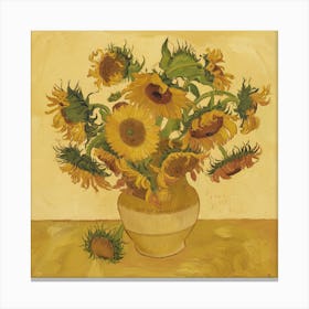 Sunflowers, Vincent Van Gogh (6) Canvas Print