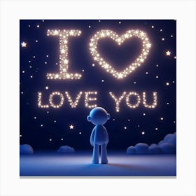 I Love You 6 Canvas Print