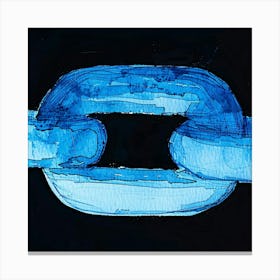 Blue Chain Canvas Print