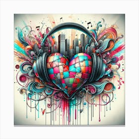 Heart Of Music 1 Canvas Print