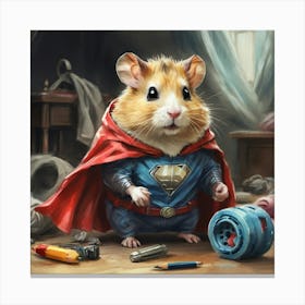 Super Hamster 8 Canvas Print