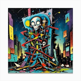 'Skull City' Canvas Print