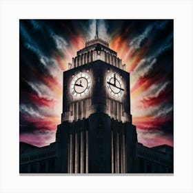 Clock Tower 8 Canvas Print