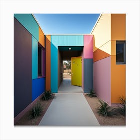 Colorful Home Canvas Print