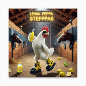 Lemon Peppera Steppas Canvas Print