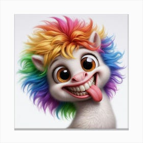 Rainbow Llama Canvas Print