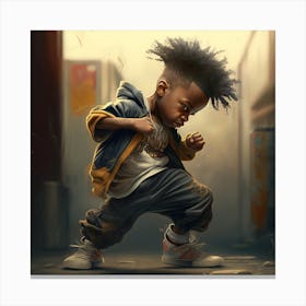 Afro Boy Canvas Print