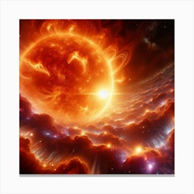 Sun In Space Canvas Print