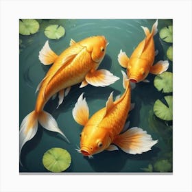 Cute Koi Fish Canvas Print
