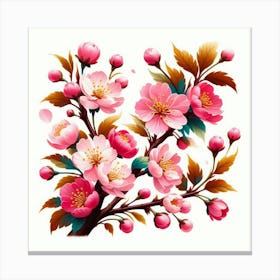 Branch of blossoming sakura 2 Canvas Print