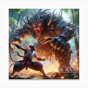 Ninja Warrior Canvas Print