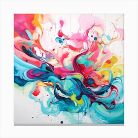 Colourful Chaos Canvas Print