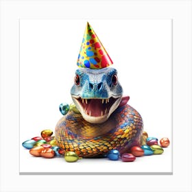 Birthday Snake Canvas Print