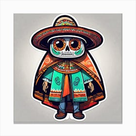 Day Of The Dead Skeleton 1 Canvas Print